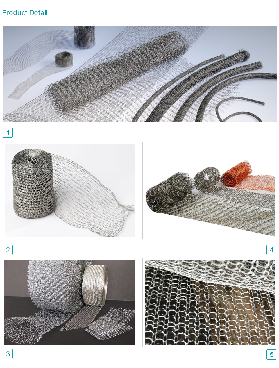 Stainless Steel Knitted Wire Mesh