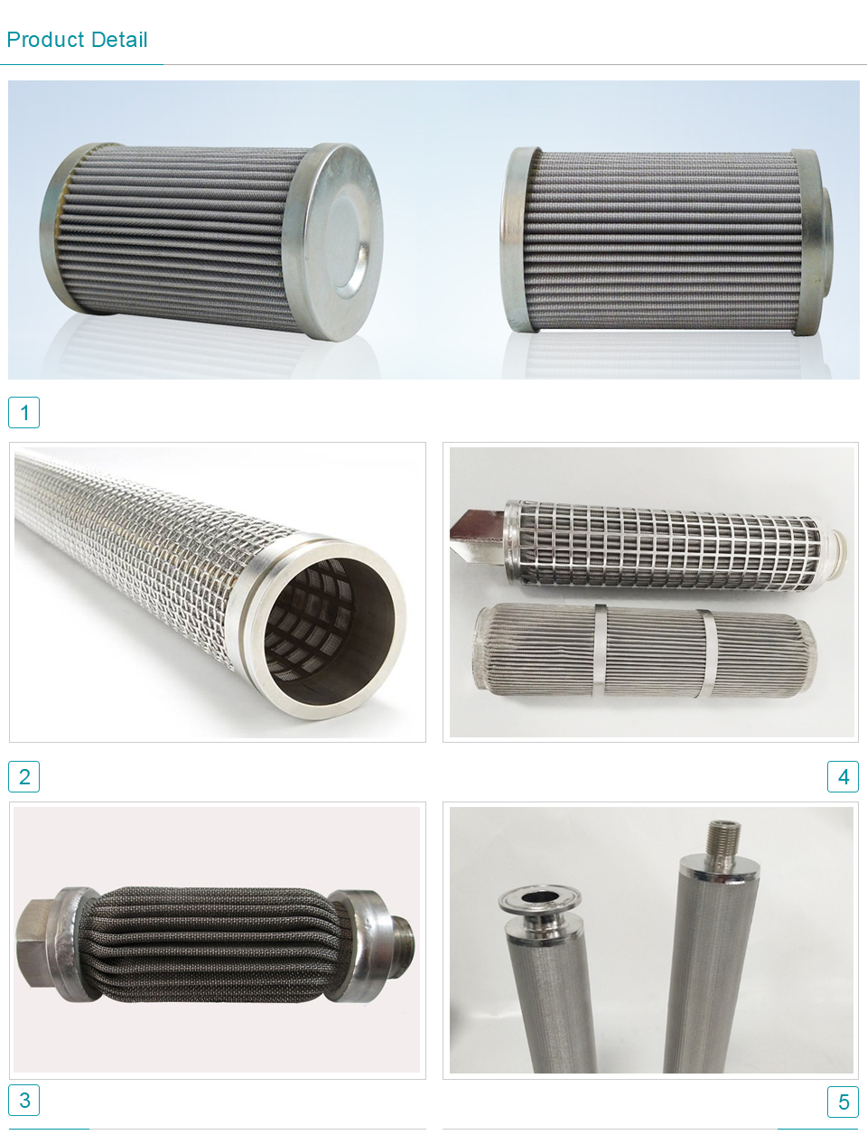 Stainless Steel Wire Mesh Filter Elements